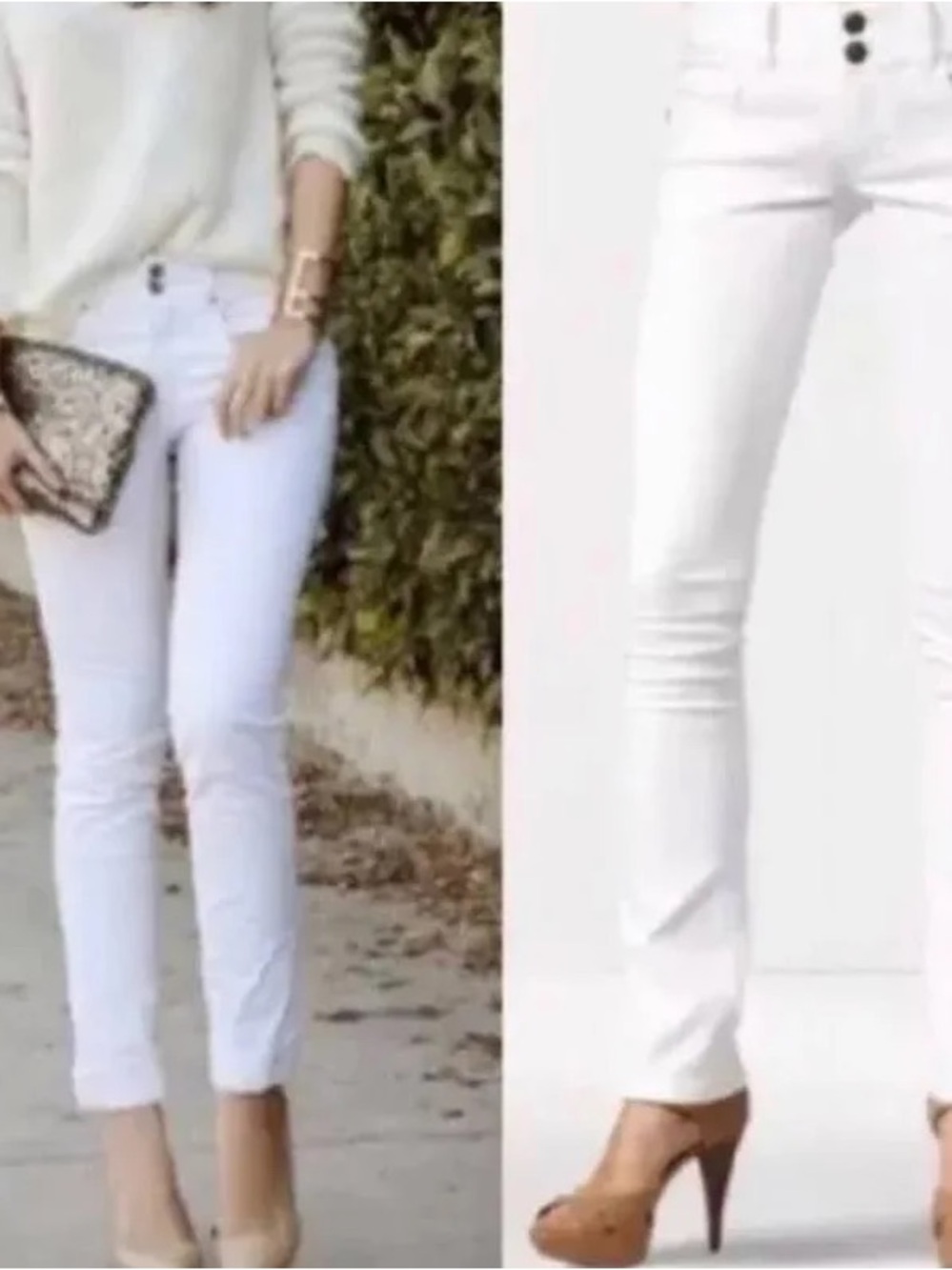 CAbi White Women's Skinny Jeans